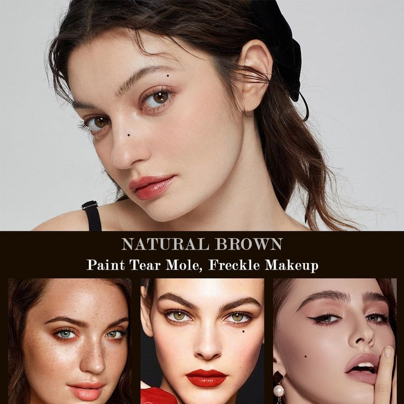 WALLFID Lacrimal Nevus Pen - Magical Spot Creation, Waterproof, Small Round Head, Natural Brown - Image 3